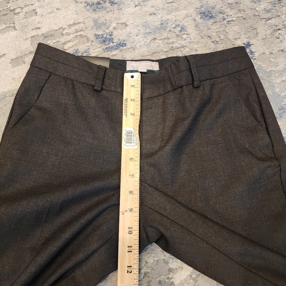 NWT Banana Republic Brown Wool Blend Martin Fit Dress Pant Trouser Womens Size 4 - Picture 4 of 14